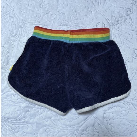 Little Bird Terry Rainbow Band Shorts Size 2/3 - Picture 3 of 4